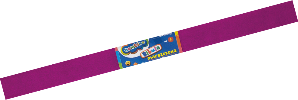 Bibuła marszczona Bambino, 200x50cm, różowy ciemny