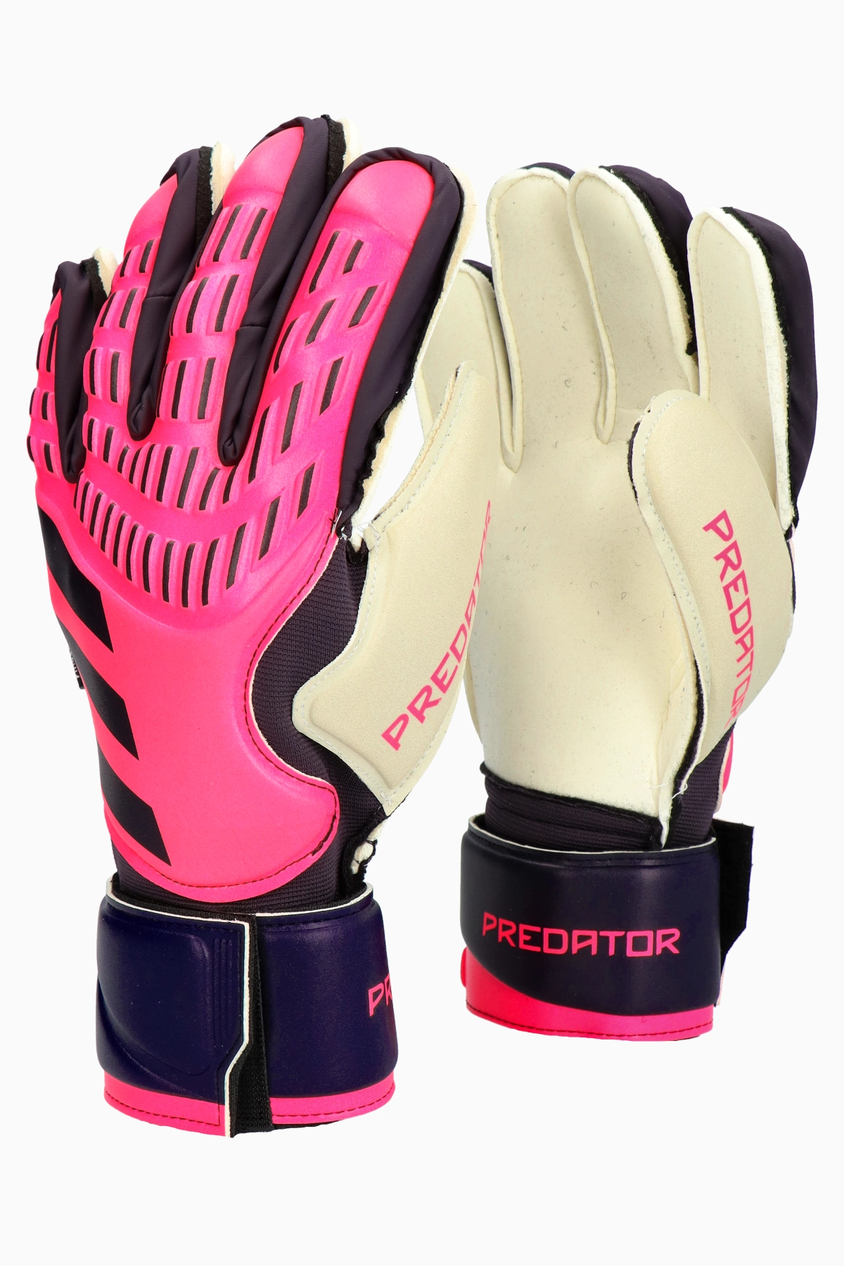 Rękawice adidas Predator Match Fingersave - Różowy