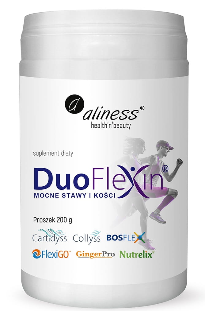 Duoflexin mocne stawy i kości 100% NATURAL 200g PROSZEK Aliness