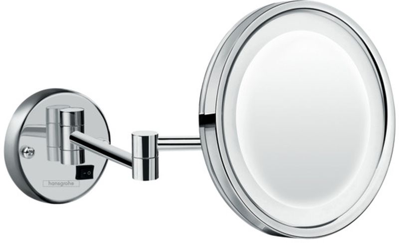Hansgrohe Logis Universal lusterko kosmetyczne 21,7x21,7 cm okrągłe z oświetleniem chrom 73570000