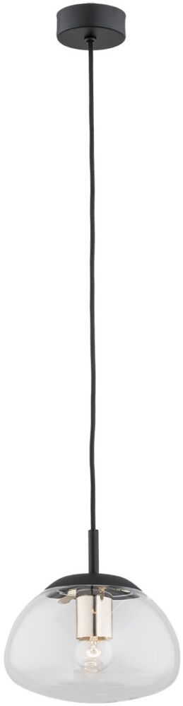Argon Trini lampa wisząca 1x15W przezroczysty/czarny/mosiądz 4331