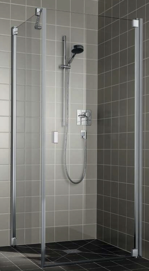 Kermi Raya RA 1KR drzwi prysznicowe 75 cm prawe srebrny połysk/szkło przezroczyste RA1KR07520VPK
