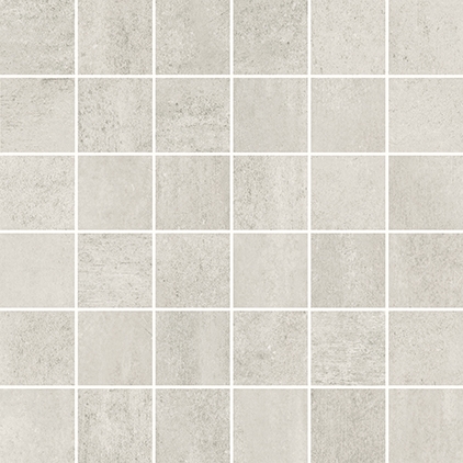 Opoczno Grava white mosaic matt mozaika ścienno-podłogowa 29,8x29,8 cm biały mat
