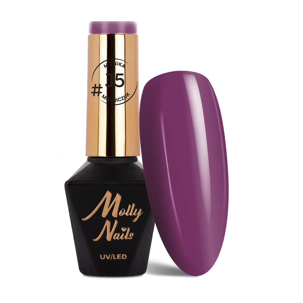 Lakier hybrydowy Molly Nails #Juicy by Monika Mielniczuk HEMA/Di-HEMA free 8g Nr #J5