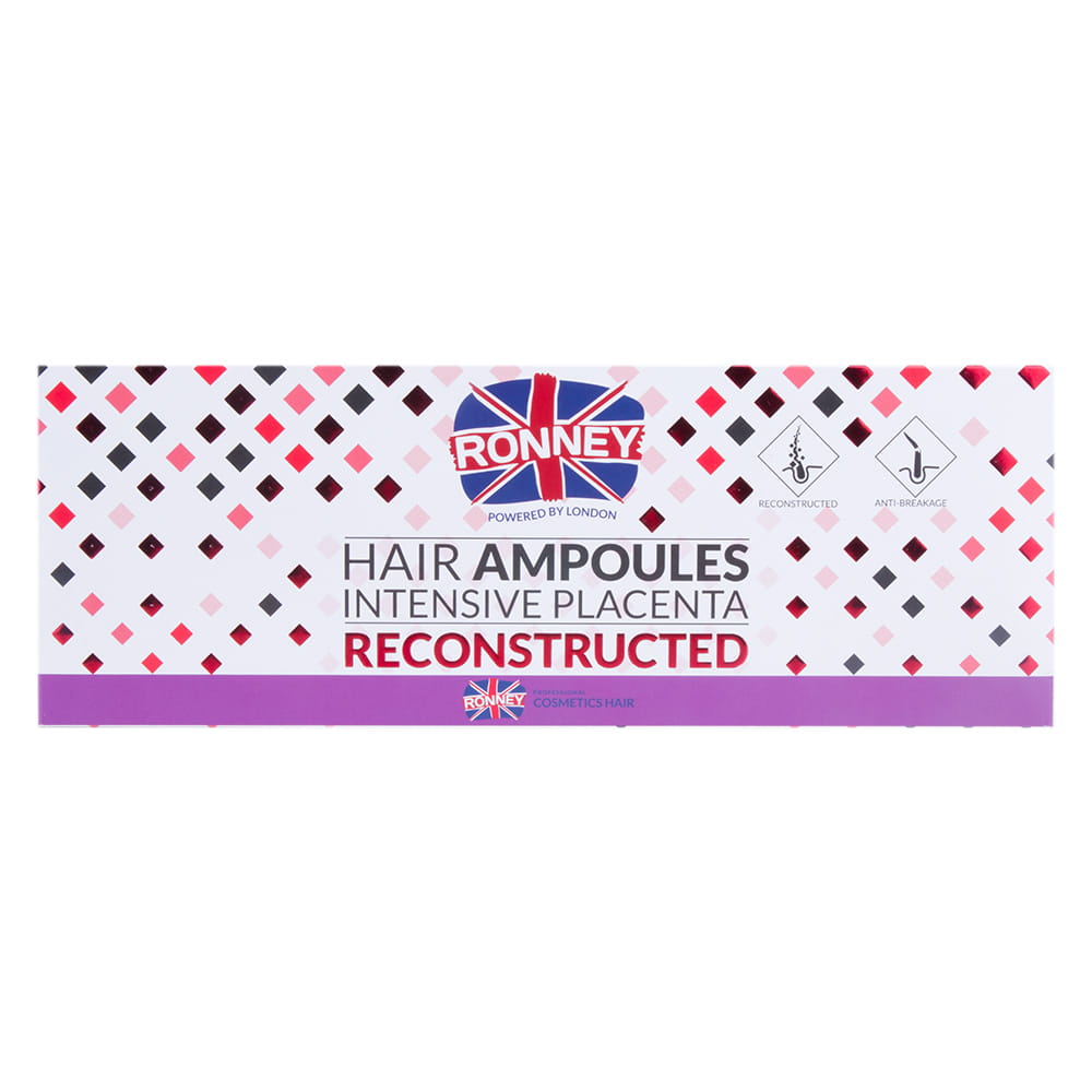 Ampułki do włosów Placenta Ronney Hair Ampoules Intensive Placenta 12 x 10 ml