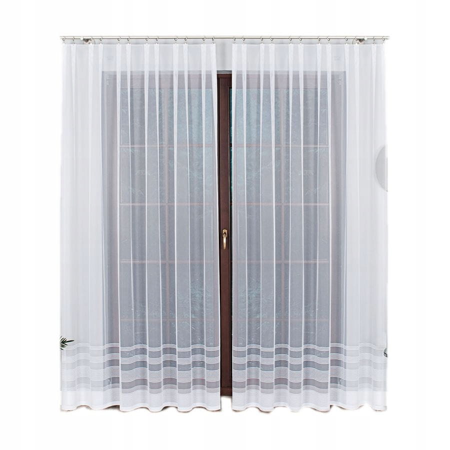 Firana klasyczna woal 250 x 200 cm Milka żakardowa - elegancka, do salonu