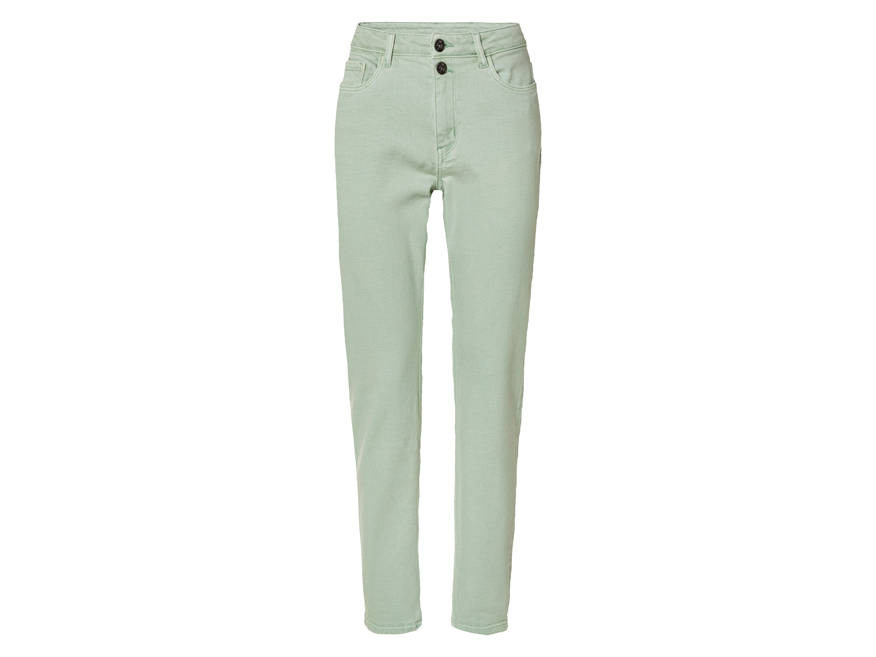 esmara Jeansy damskie z bawełną, straight fit 46, wysoka sylwetka, Miętowy