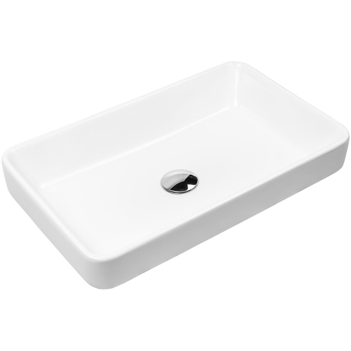 Darmowa Dostawa - Umywalka 55x34 cm prostokątna nablatowa biała Oltens Fossa 40301000