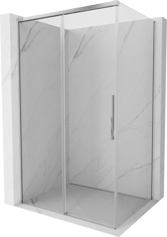 Kabina prysznicowa prostokątna Mexen Rox chrom transparent 100x95 cm 1 szt.