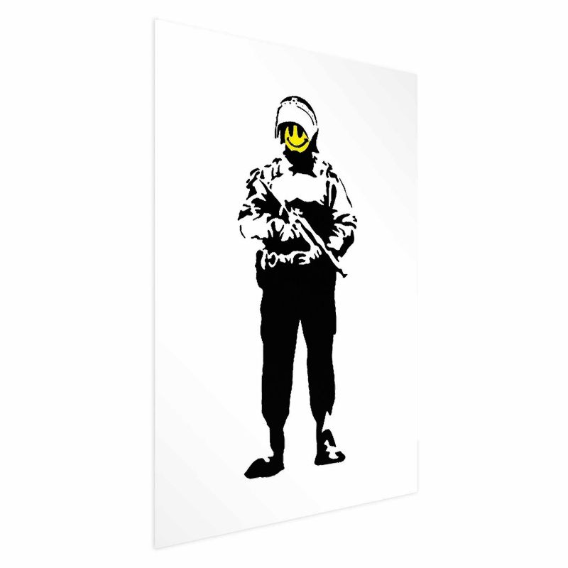 Plakat Artgeist Uśmiechnięty policjant 21x30 cm bez ramy 1 szt