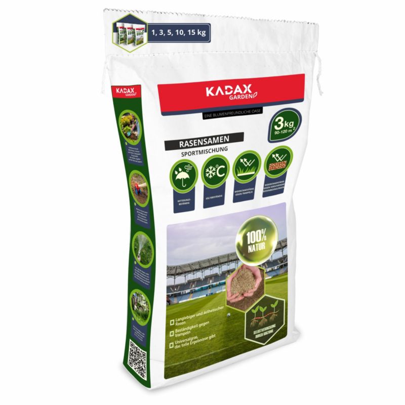 Trawa KADAX Sportowa Trawnik Samozagęszczająca 3 kg 1szt.