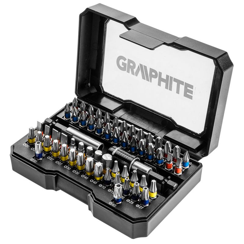 Końcówki wkrętakowe GRAPHITE 60 szt. 1 kpl