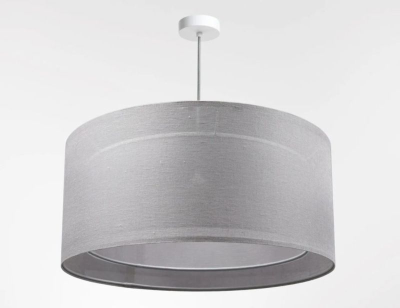 Lampa Bps Koncept wisząca DUO LEN LIGHT 005-50 szara/beżowa 1 szt