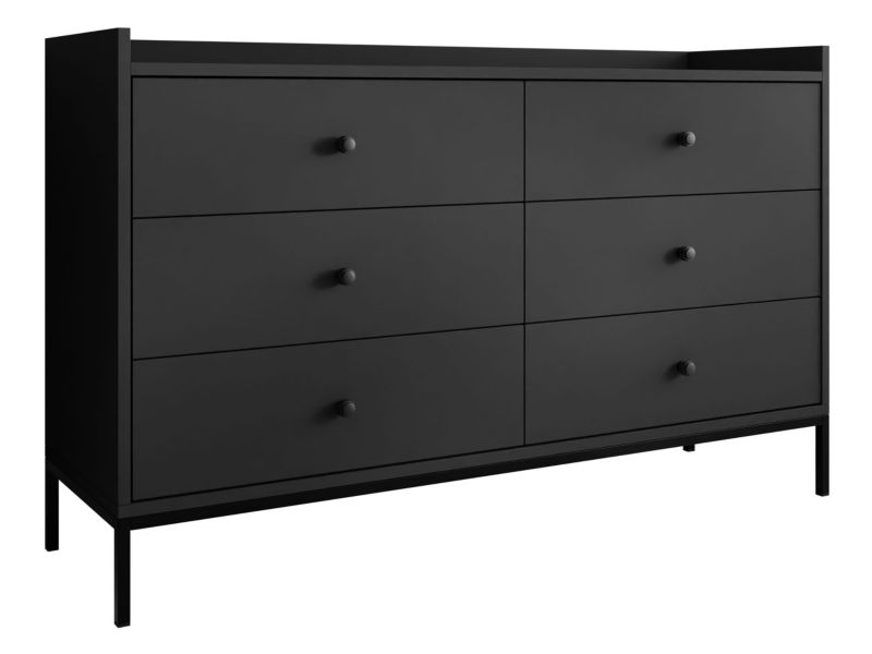 Komoda MIRJAN 24 Tokirot 6SZ czarny 1 szt.