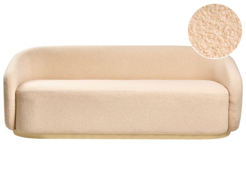 Sofa Sipo Boucle Beżowy dla 2 osób 1 szt.