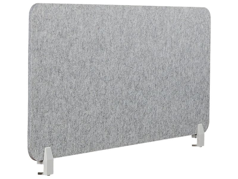 Przegroda biurkowa Jasnoszary Split 130 x 50 cm 1 szt.