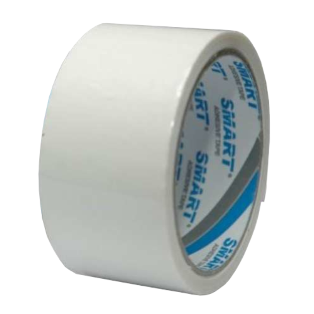Taśma Pakowa Klej Akryl, Biała 48MM 50Y - Opakowania.Online