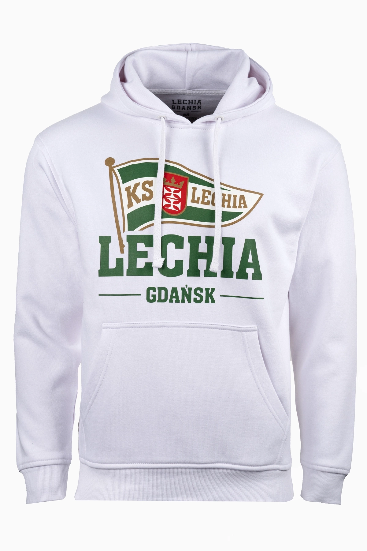 Bluza z kapturem Lechia Gdańsk 25/26 Herb - Biały