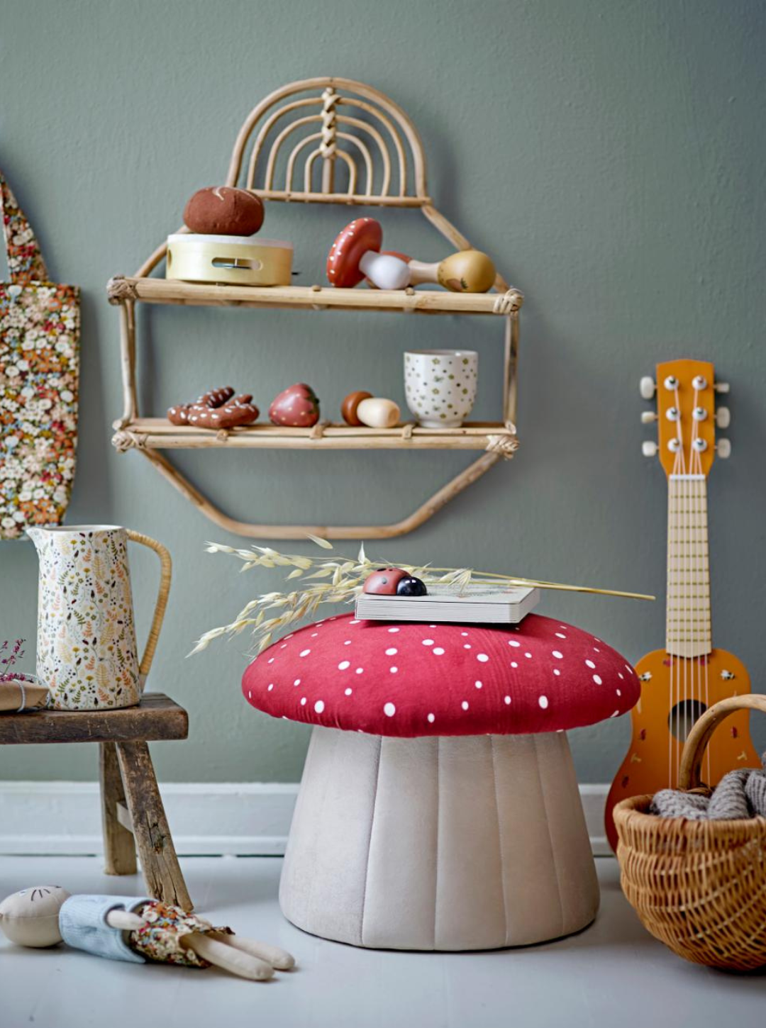 Pufa Lue, czerwona BLOOMINGVILLE MINI