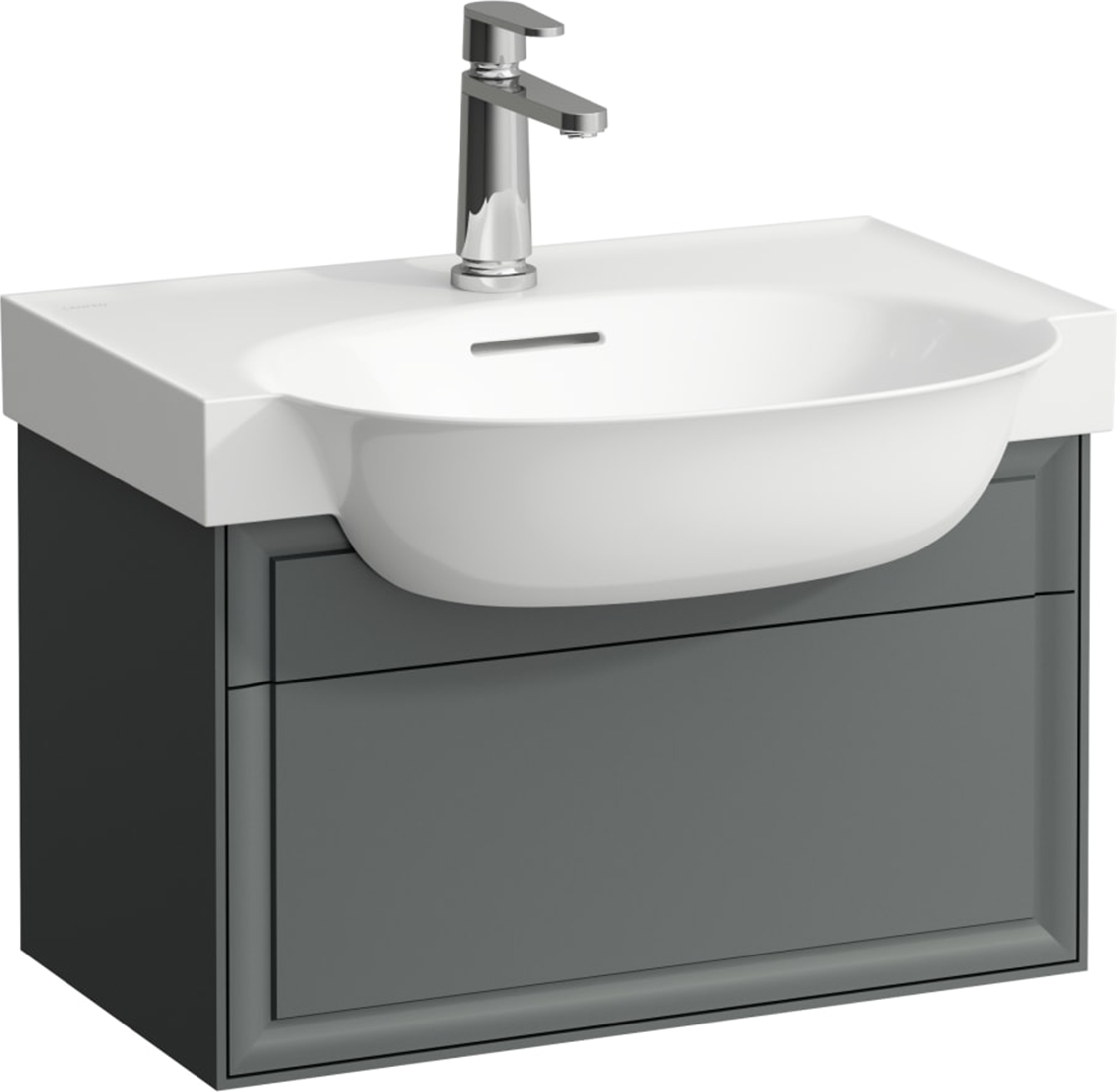 Laufen The New Classic szafka 60 cm podumywalkowa wisząca szary traffic mat H4060310856271