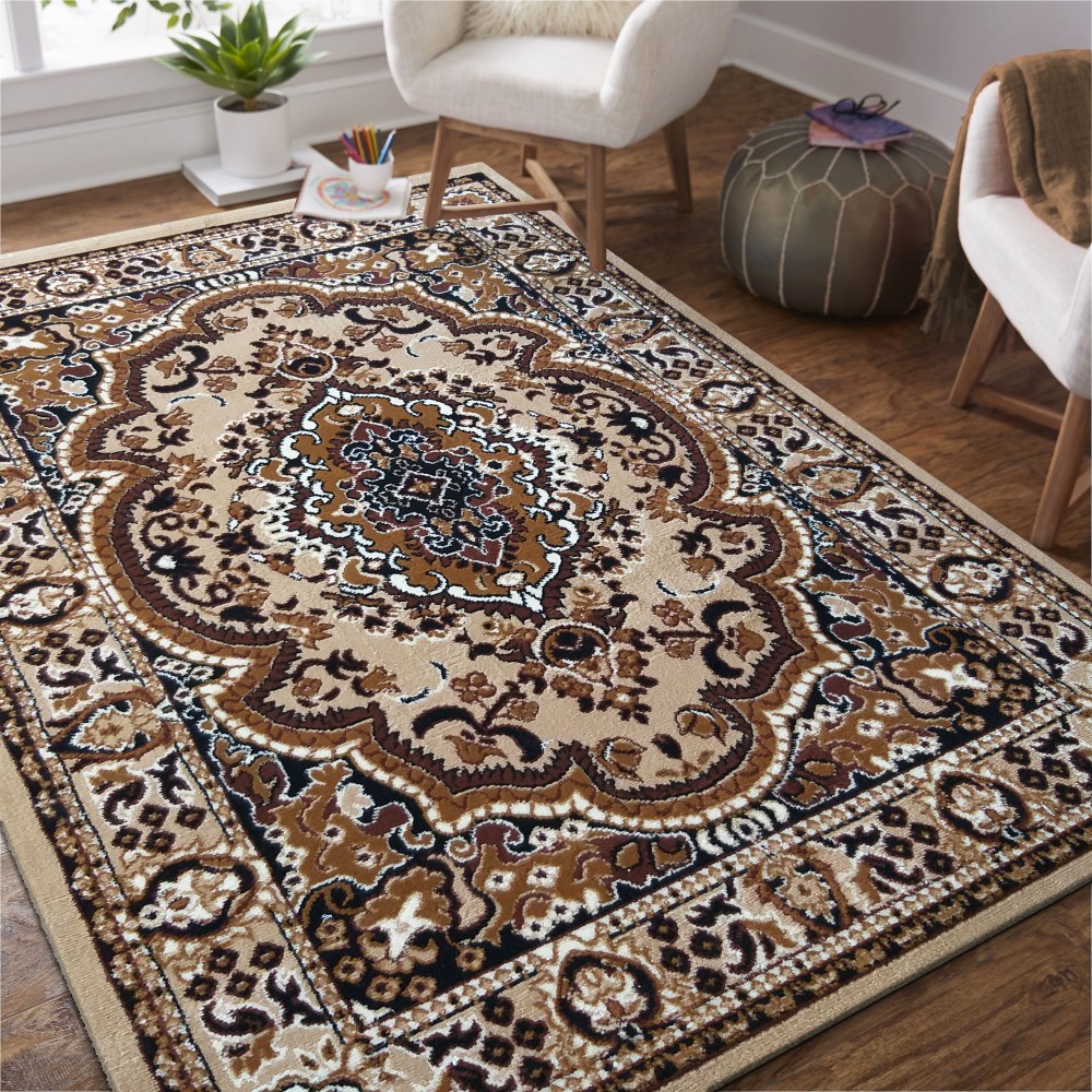 Dywan - 250 x 350 cm - Brązowy - Klasyczny - Dywanopol