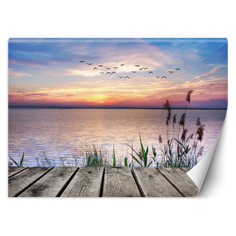 Fototapeta Feeby Zachód słońca nad jeziorem 150x105 1 szt