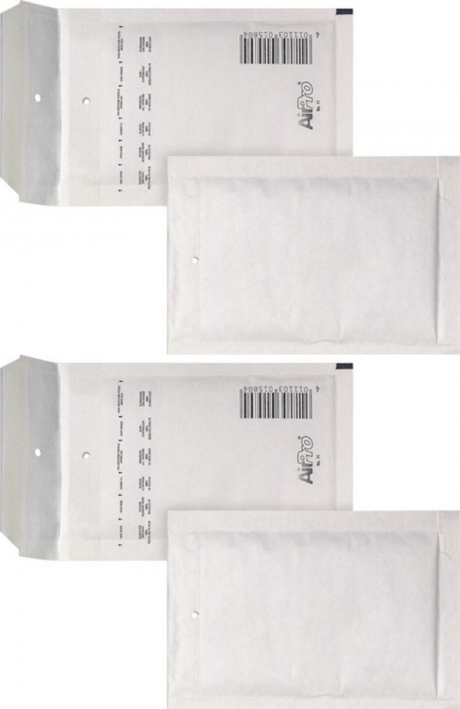 2x Koperta bąbelkowa Bong AirPro, A11, 120x175mm, 200 sztuk, biały