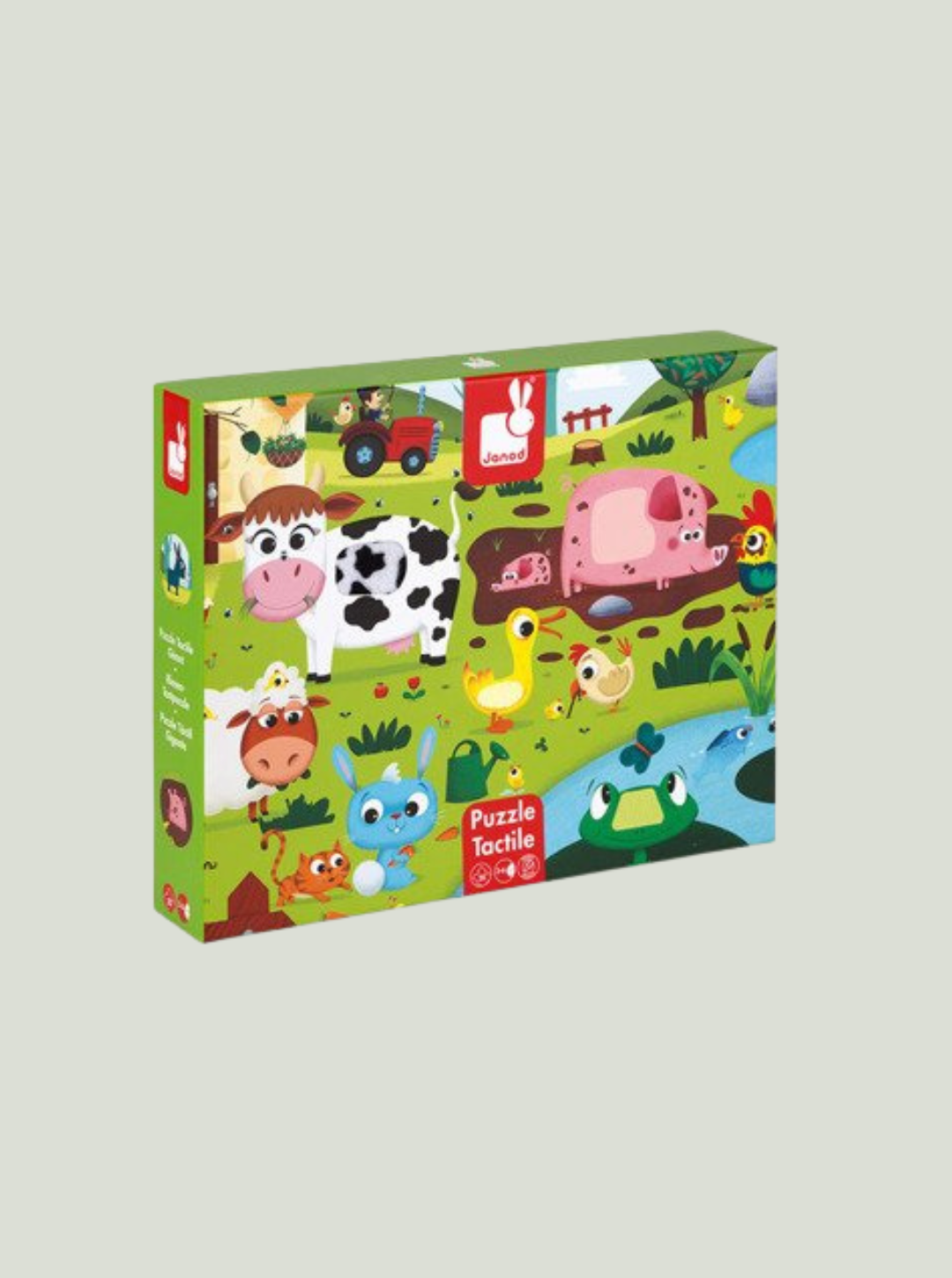 Puzzle sensoryczne 20 elementów Farma JANOD