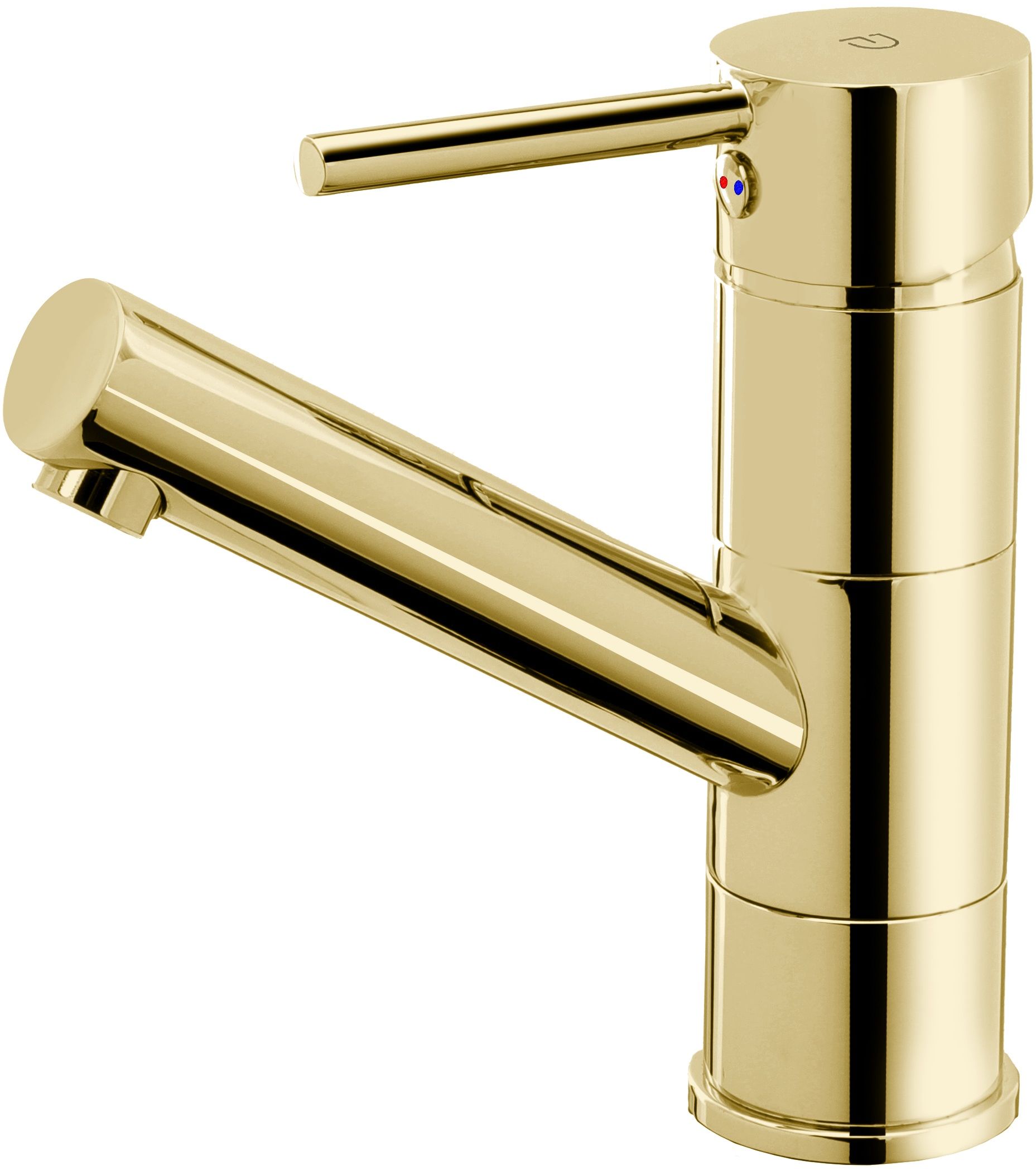 FDesign Flusso bateria umywalkowa stojąca złoty połysk FD1-FLS-2A-55