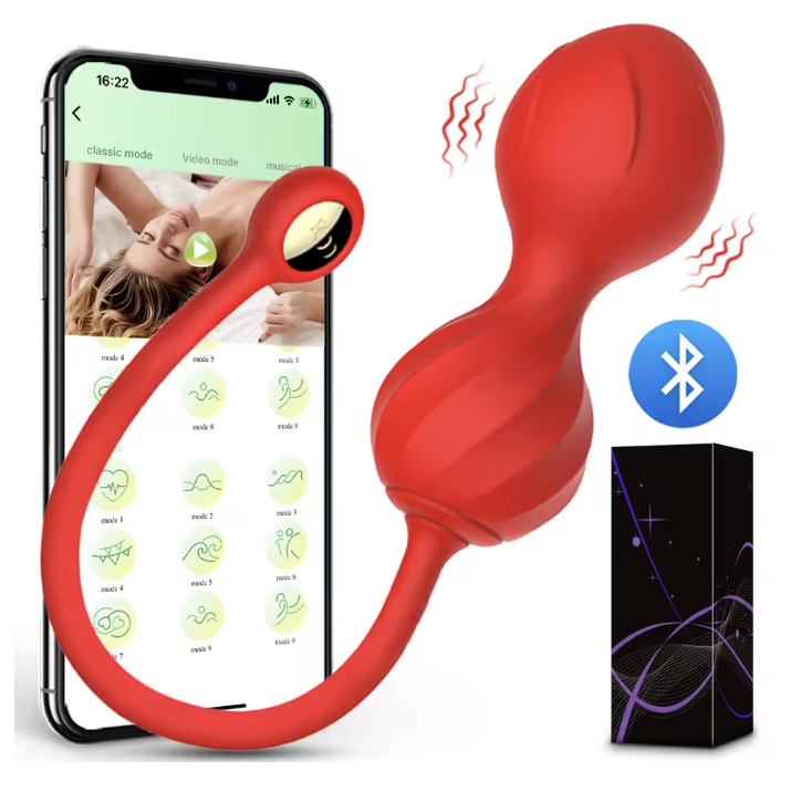 Wibrujące Kulki Gejszy z Aplikacją w Telefonie 080