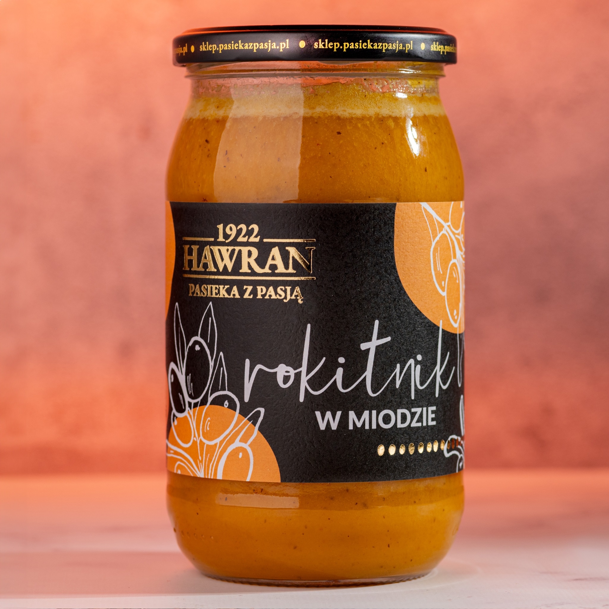 Rokitnik w miodzie wielokwiatowym 1010g - Pasieka z Pasją Hawran