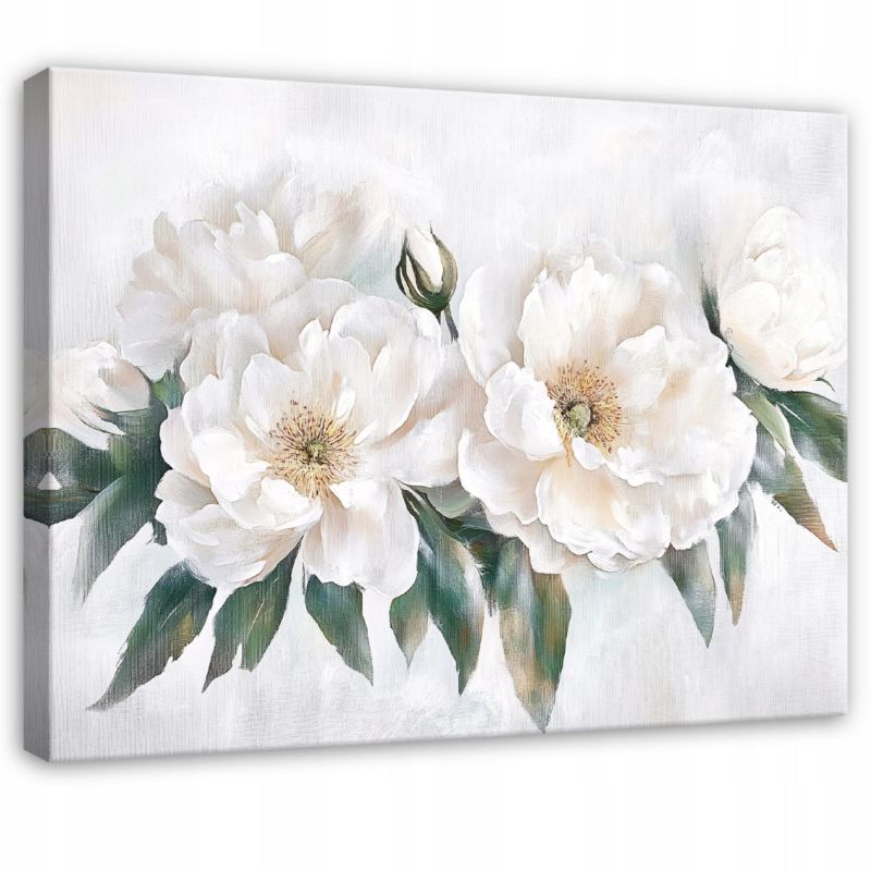 Obraz Do Sypialni Salonu Kwiaty Na Płótnie Canvas WALLARENA 120x80 cm Dekoracja Ścienna 1 szt.