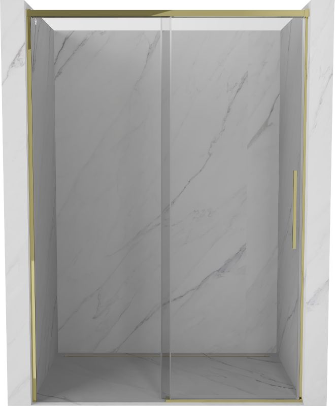 Drzwi prysznicowe Mexen Rox transparentne złote 160x200 cm 1 szt.