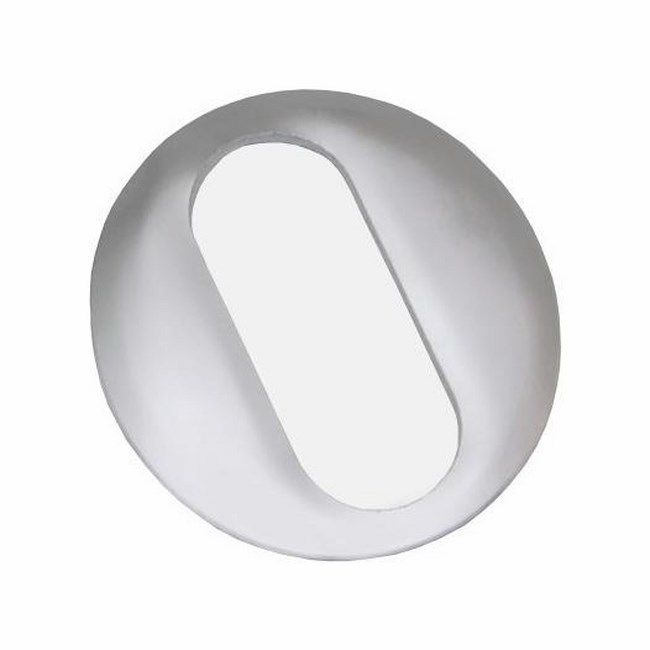 Cyfra 0 ANO aluminium 37 mm chrom