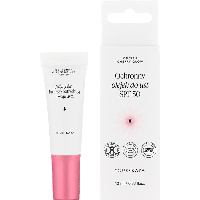 Your KAYA Ochronny olejek do ust SPF 50 - Cherry Glow, 10 ml