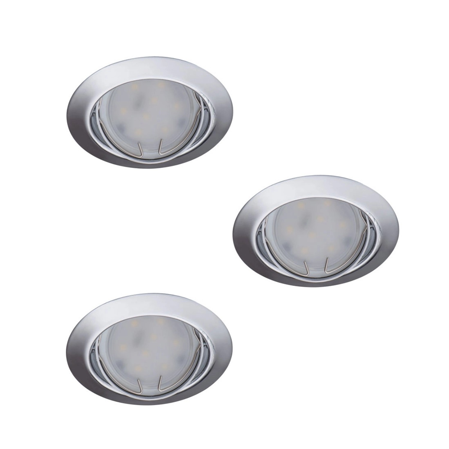 Kanlux Zestaw oczek TRIBIS II 3x400lm 3x4,9W okrągłe chrom