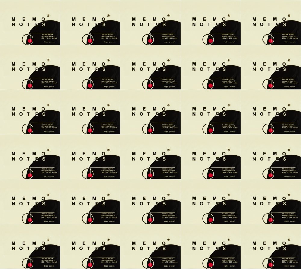 50x Karteczki samoprzylepne Dalpo Memo Notes, 100x75mm, 100 karteczek, żółty
