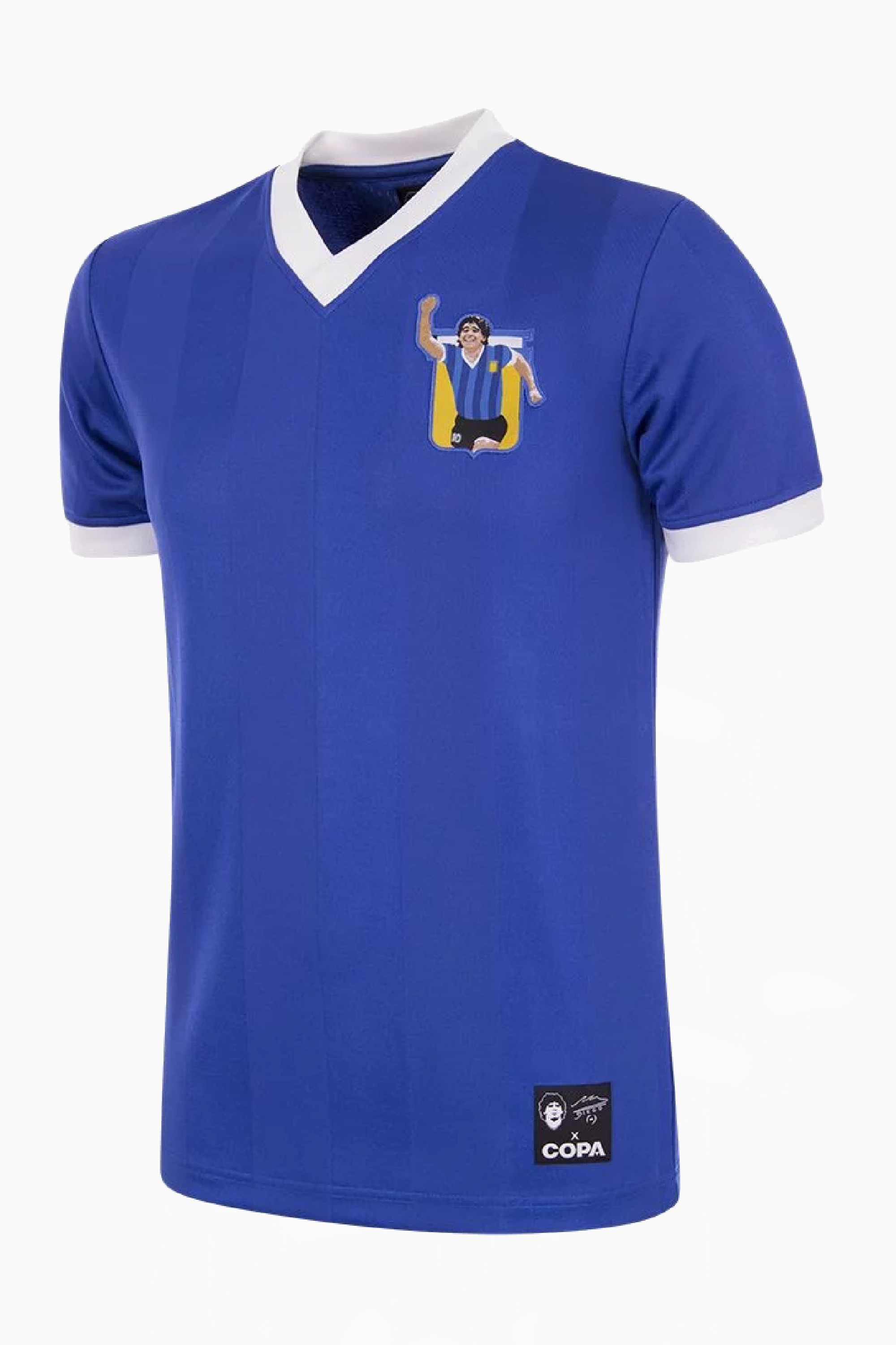 Koszulka Reprezentacji Argentyny Retro COPA x Maradona 1986 - Niebieski