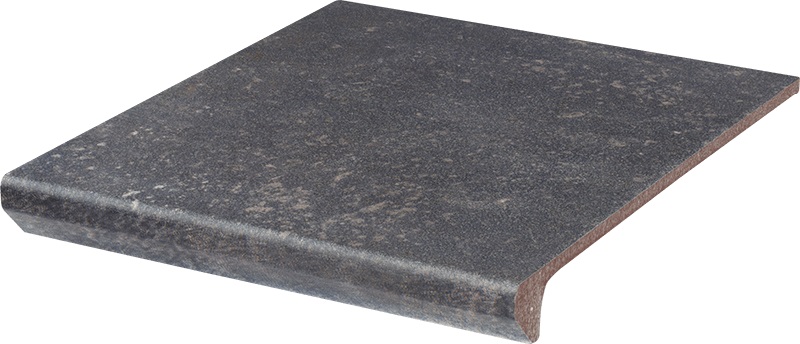 Paradyż Viano stopnica 30x33 cm STR prosta kapinos antracytowy mat