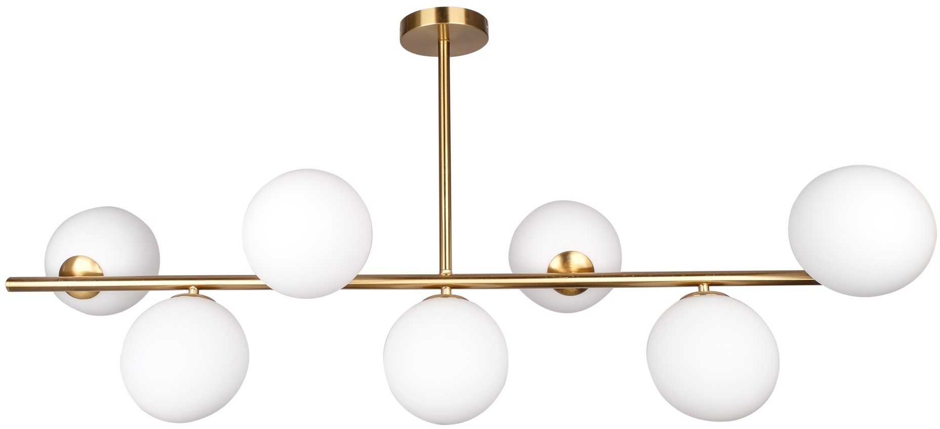 CosmoLight Cape Town lampa podsufitowa 7x4W mosiądz/biały P07056BR
