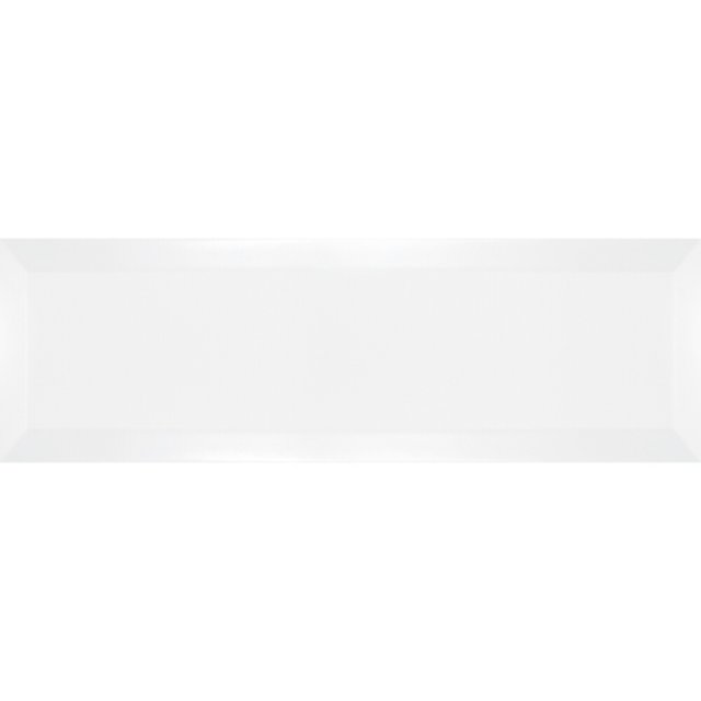 Płytka ścienna hiszpańska Ribesalbes BISEL BLANCO MATE 10x30 gat. I