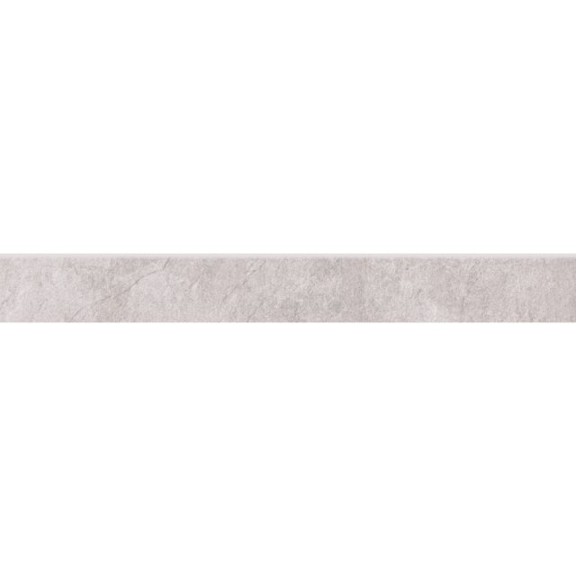 Gres szkliwiony cokół MORENCI light grey structure mat 7,2x59,8 gat.