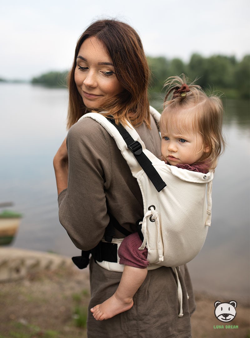 Nosidełko regulowane Multi Size: My Angels First Woven Natural, 100% bawełna, splot diamentowy