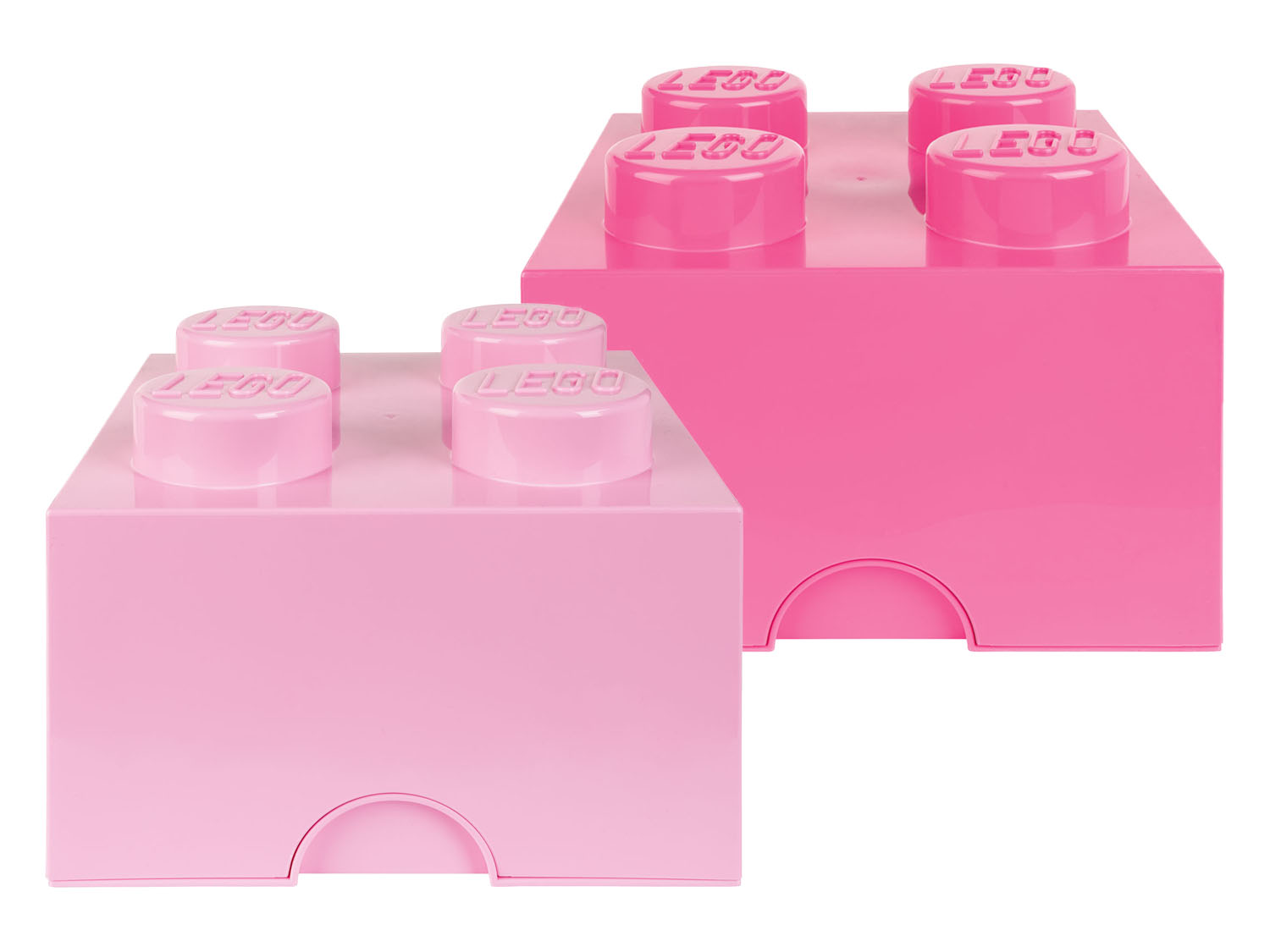 Pudełko do przechowywania w kształcie klocka Lego, 2 sztuki light purple/ bright purple