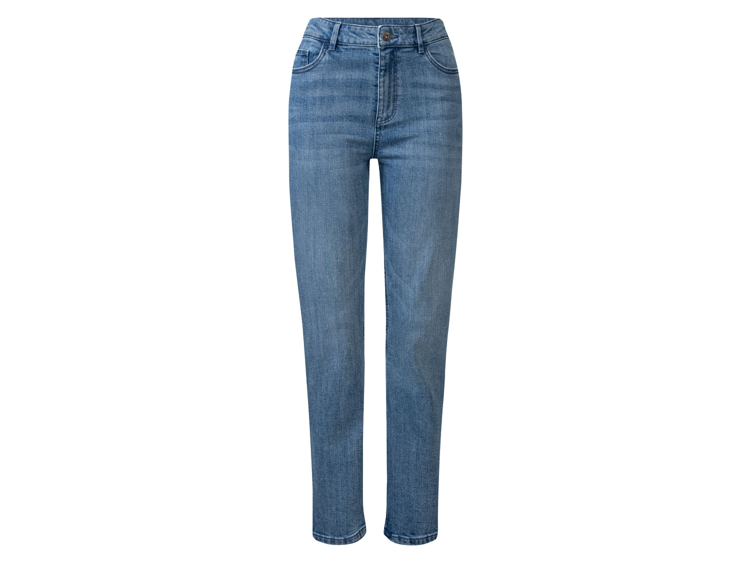 esmara Jeansy damskie, straight fit 40, wysoka sylwetka, Jasnoniebieski