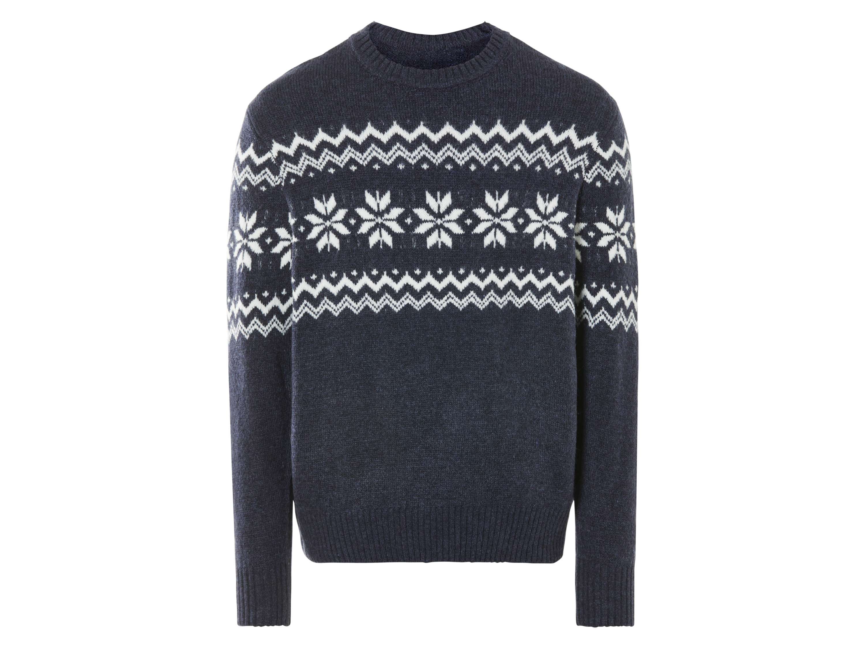 Livergy Sweter dzianinowy męski Granatowy/biały, Xl56/58