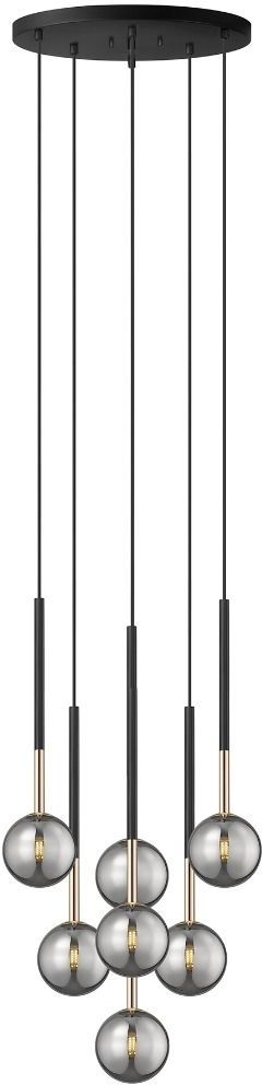 Darmowa Dostawa - Lampa wisząca powyżej 6x4 W czarna-złota Zuma Line Arcturus P057407FSDFZ