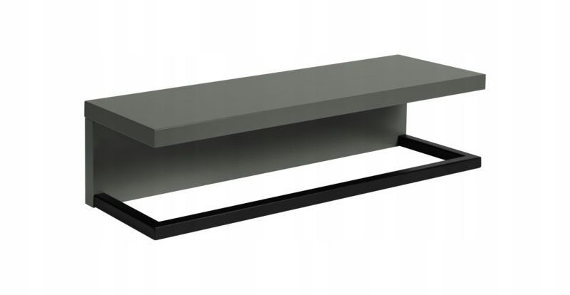 Półka łazienkowa Furnidea 40 cm wisząca lakierowana zielony półmat LOV 1 szt.