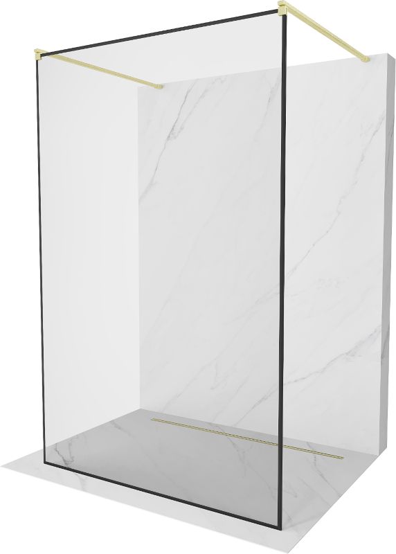 Ścianka prysznicowa Mexen Kioto czarny wzór 150x200 cm 800-150-002-55-70 1 szt.