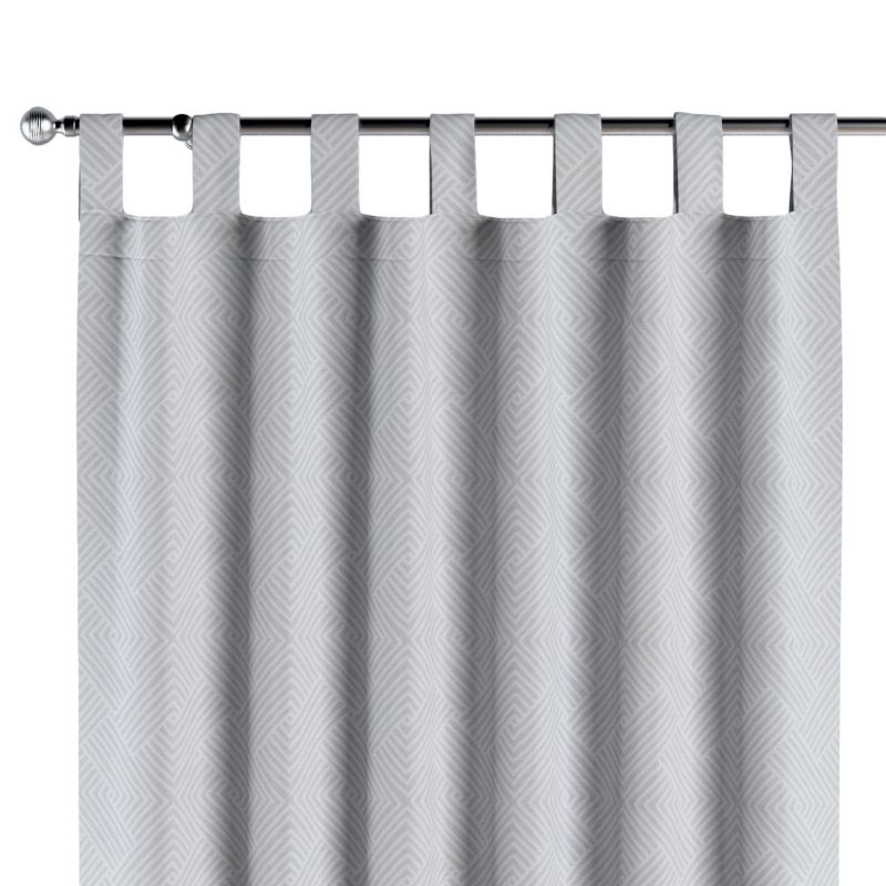 Zasłona na szelkach 1 szt. 130 x 260 cm Dekoria szaro-białe wzory geometryczne 1 szt.